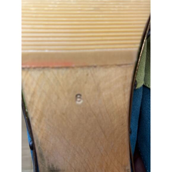 Y2K Coach P614 Katy Suede Striped Mule Size 8B - Picture 8 of 12